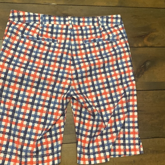 Cracked wheat blue red plaid golf shorts size 6 - Picture 7 of 7